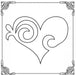 Pickardt - Schlagstempel mit Herzsymbol 10 Schneidiges Herz Pickardt