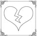 Pickardt Schlagstempel mit Herzsymbol 12 - Gebrochenes Herz Emoji Pickardt