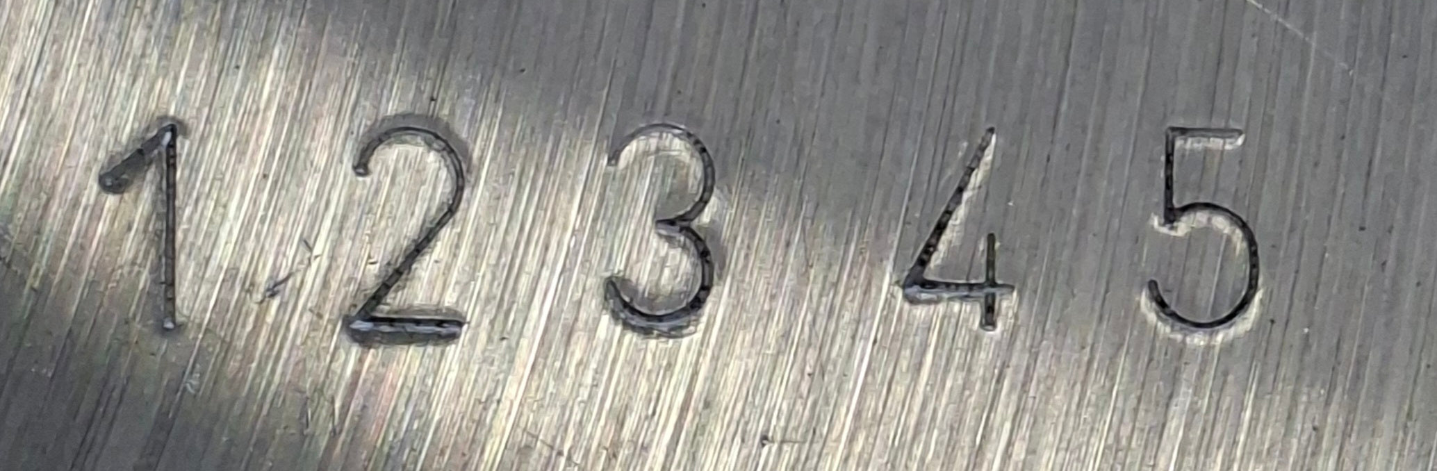 Letters and Numbers Heavy Forging Quality