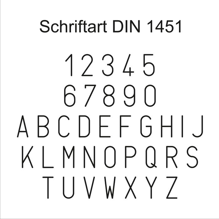 Letters and Numbers Heavy Forging Quality