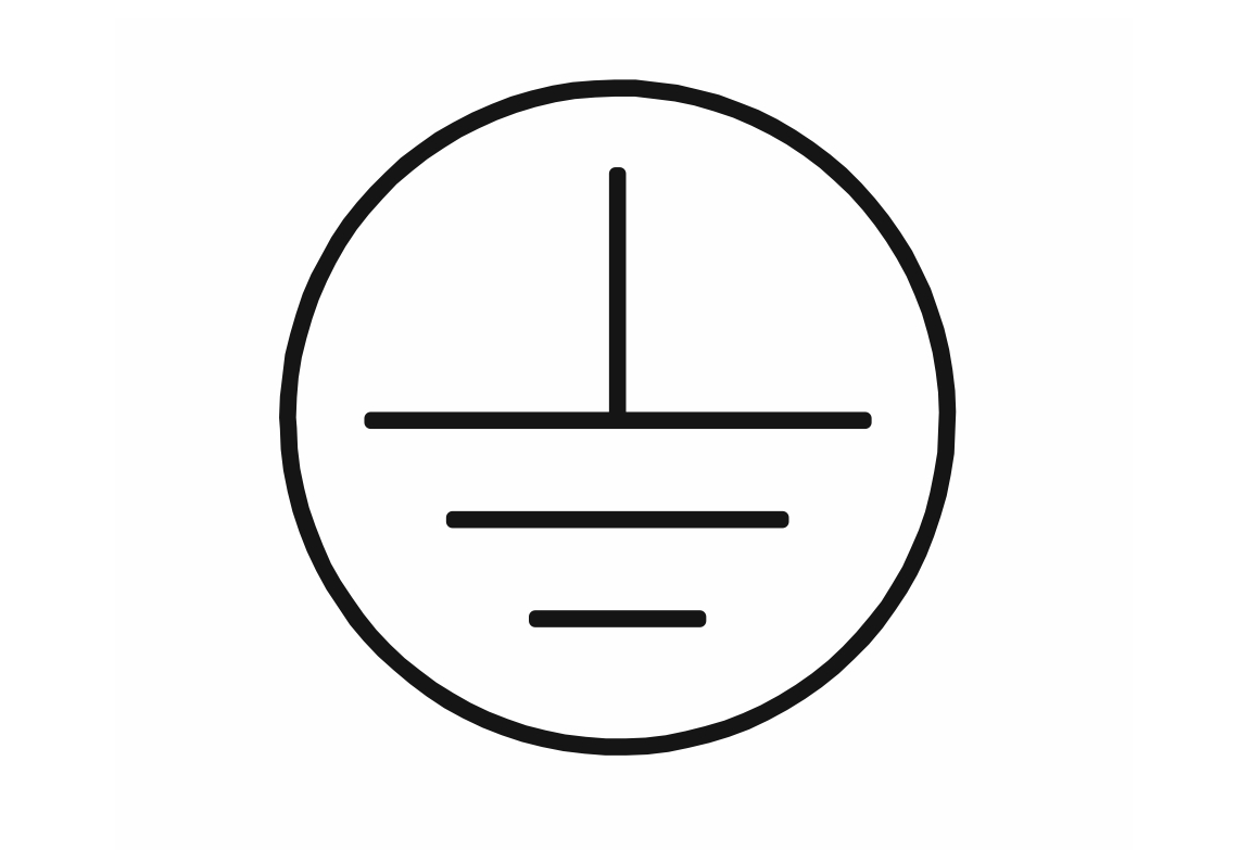 Earth Ground Symbol Protective Earth Ground Symbol Icon In