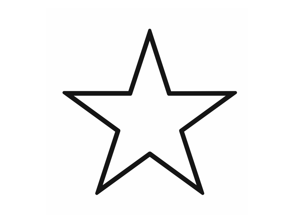 Stahltypen Sternzeichen Logo in Schwarz Weiß Motiv