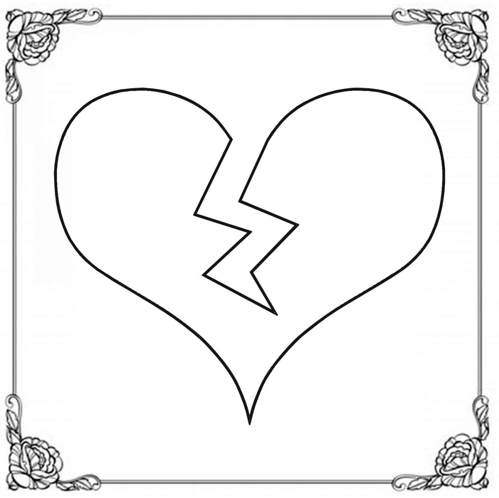 Pickardt Schlagstempel mit Herzsymbol 12 - Gebrochenes Herz Emoji Pickardt