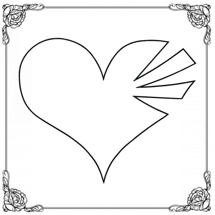 Pickardt Schlagstempel mit Herzsymbol 7 - Angeschnittenes Herz Pickardt